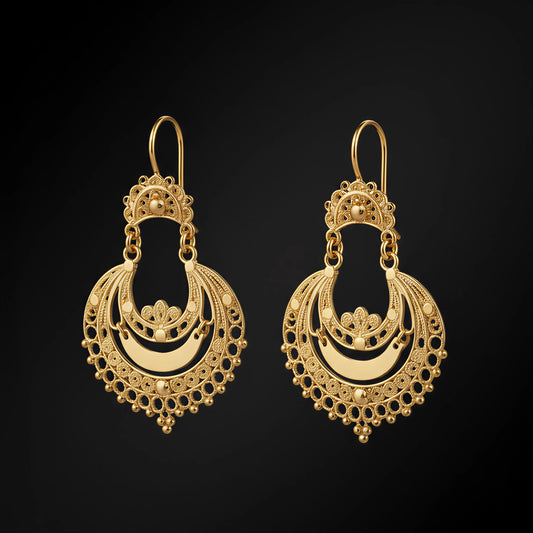 Arrecadas Pendant Earrings [19.2Kt. Gold]
