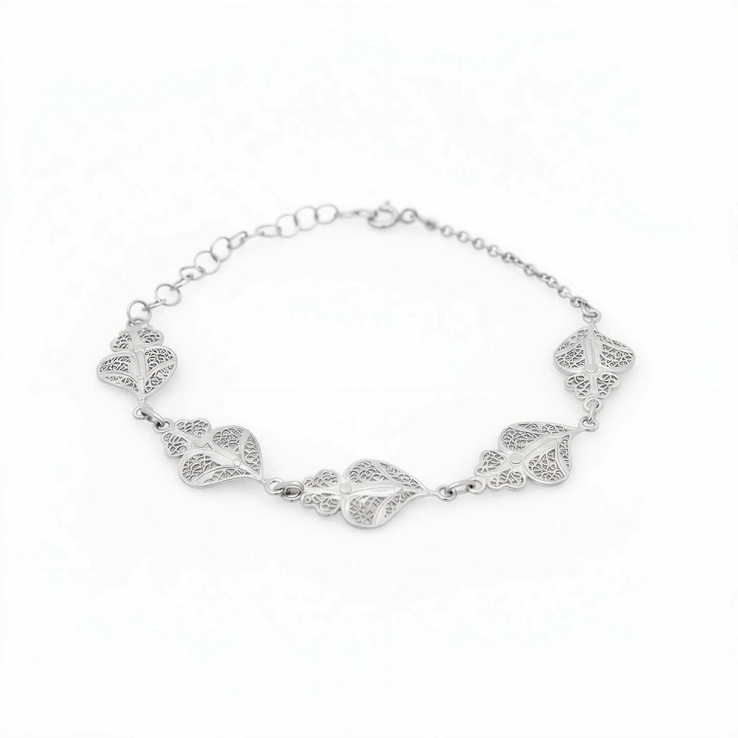 5 Hearts of Viana Bracelet [Silver]