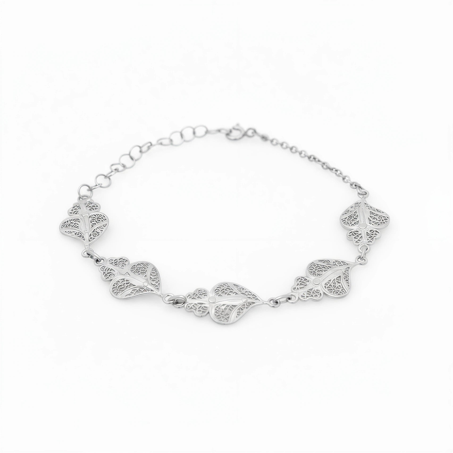 5 Hearts of Viana Bracelet [Silver]