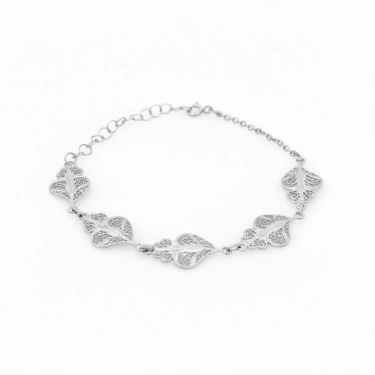 5 Hearts of Viana Bracelet [Silver]