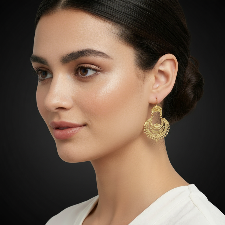 Arrecadas Pendant Earrings [19.2Kt. Gold]