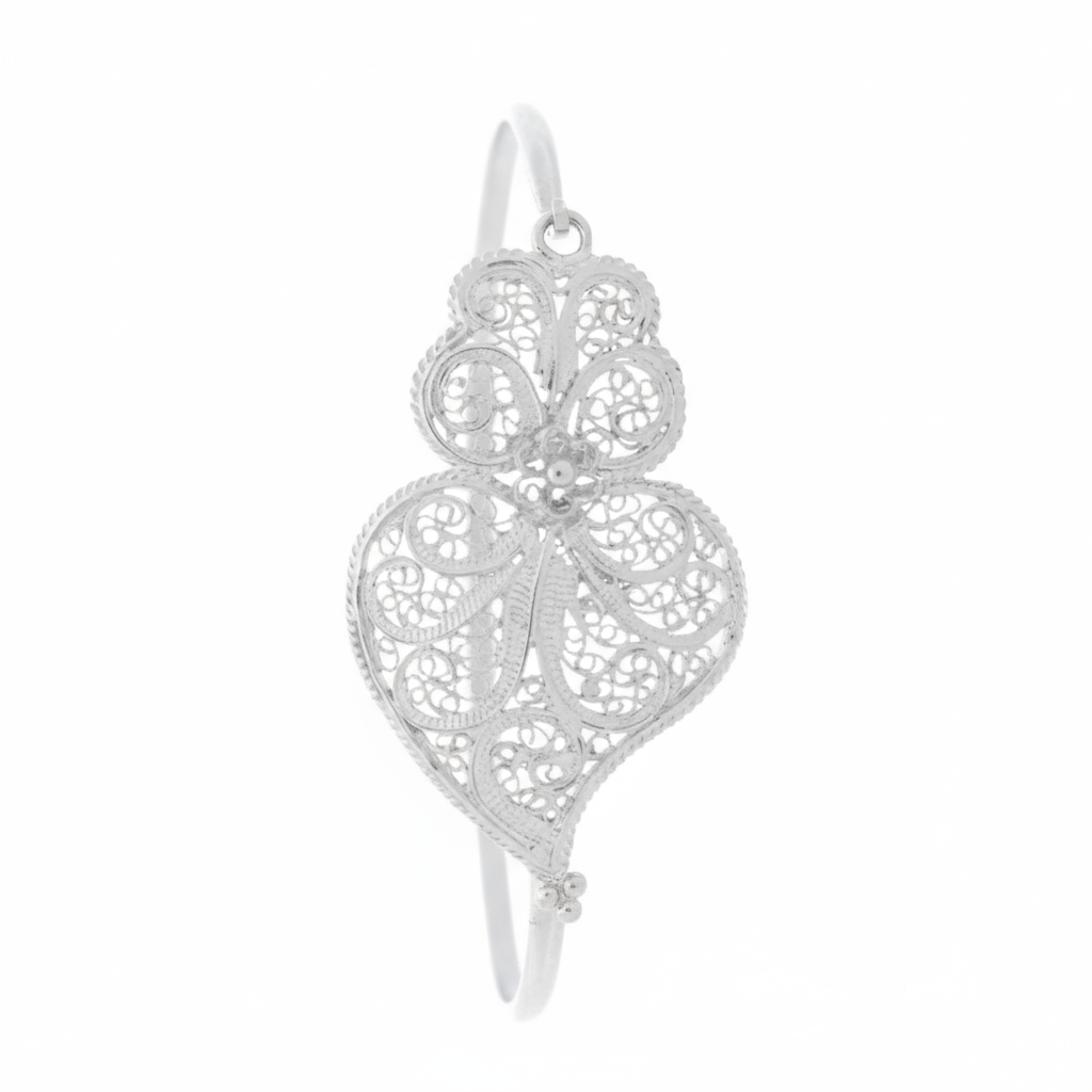 Heart of Viana Bangle [Silver]