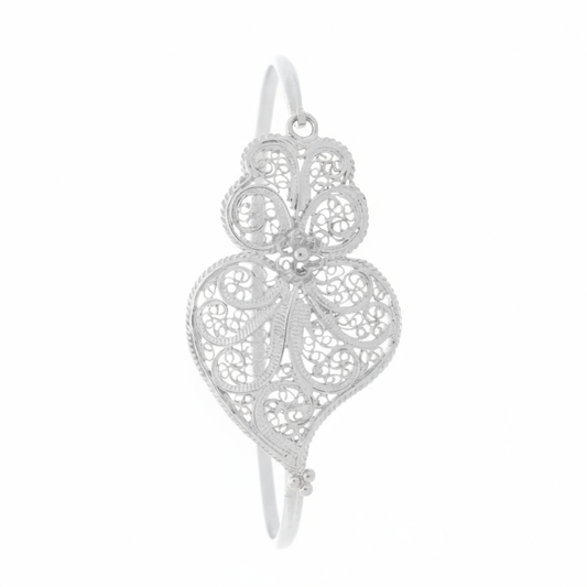 Heart of Viana Bangle [Silver]