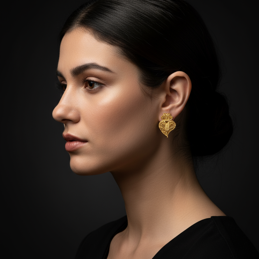 Heart of Viana Earrings [19.2Kt. Gold]
