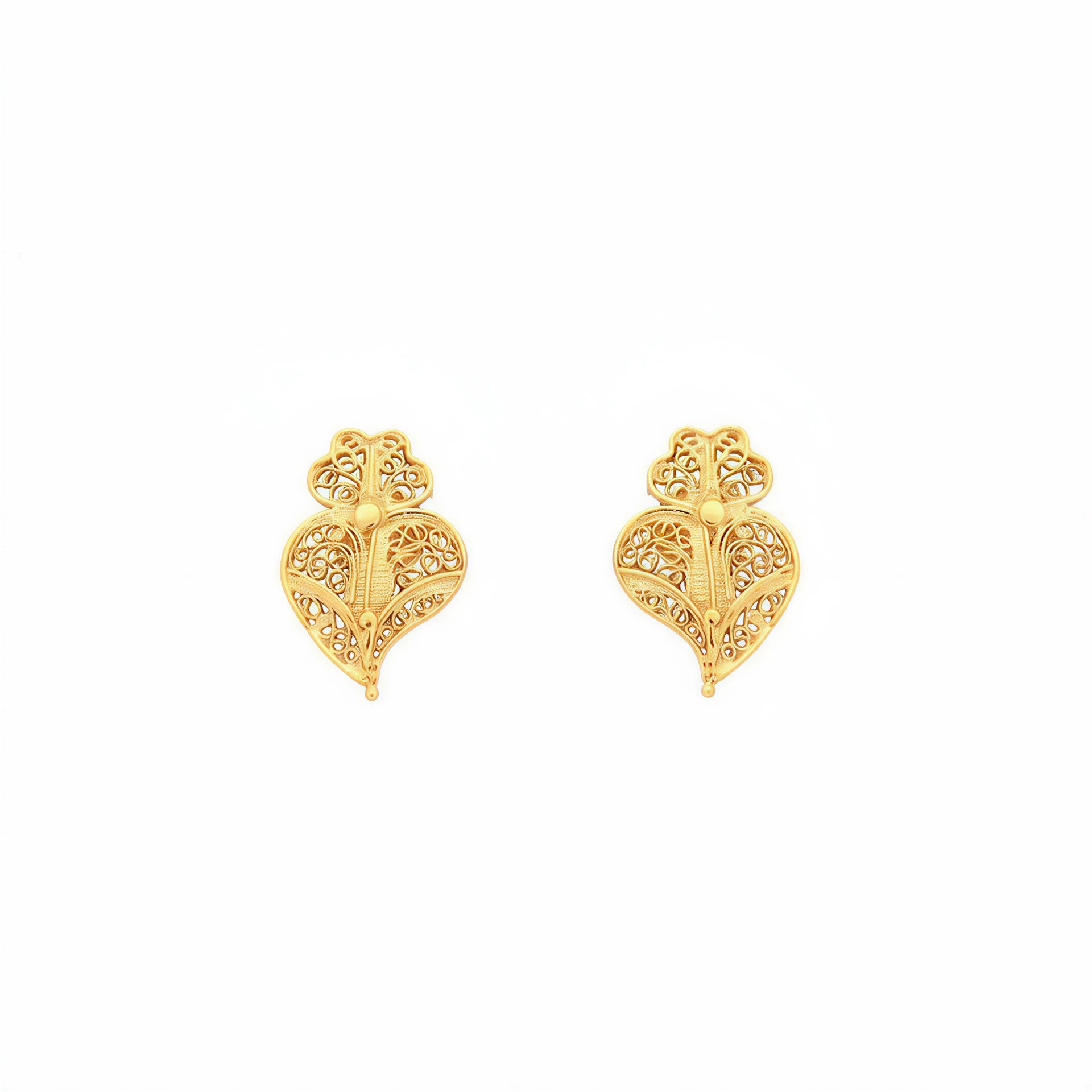 Heart of Viana Earrings [Gold Plated Silver]