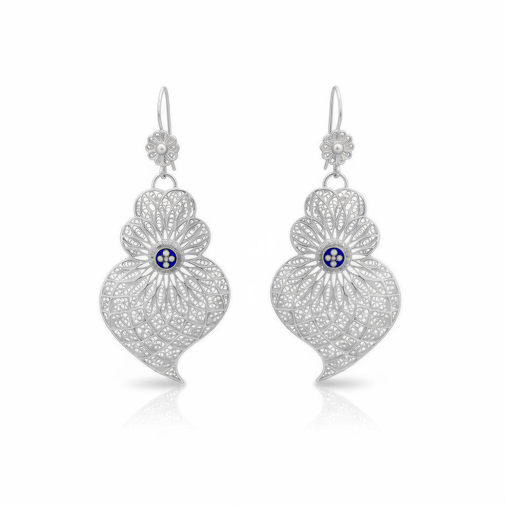 Heart of Viana Enamel Pendant Earrings L