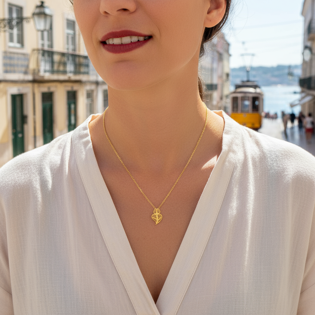 Heart of Viana Necklace [Gold Plated Silver]