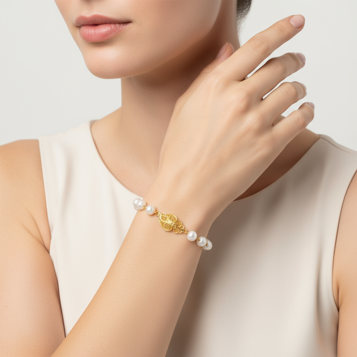 Heart of Viana Pearl Bracelet