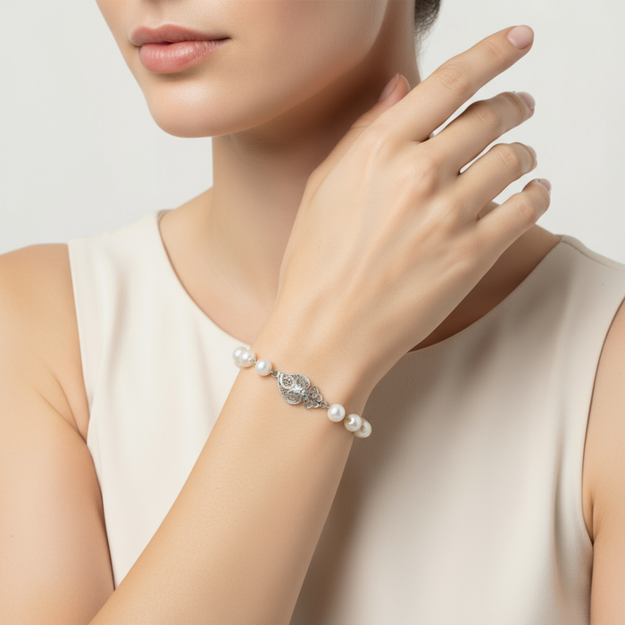 Heart of Viana Pearl Bracelet