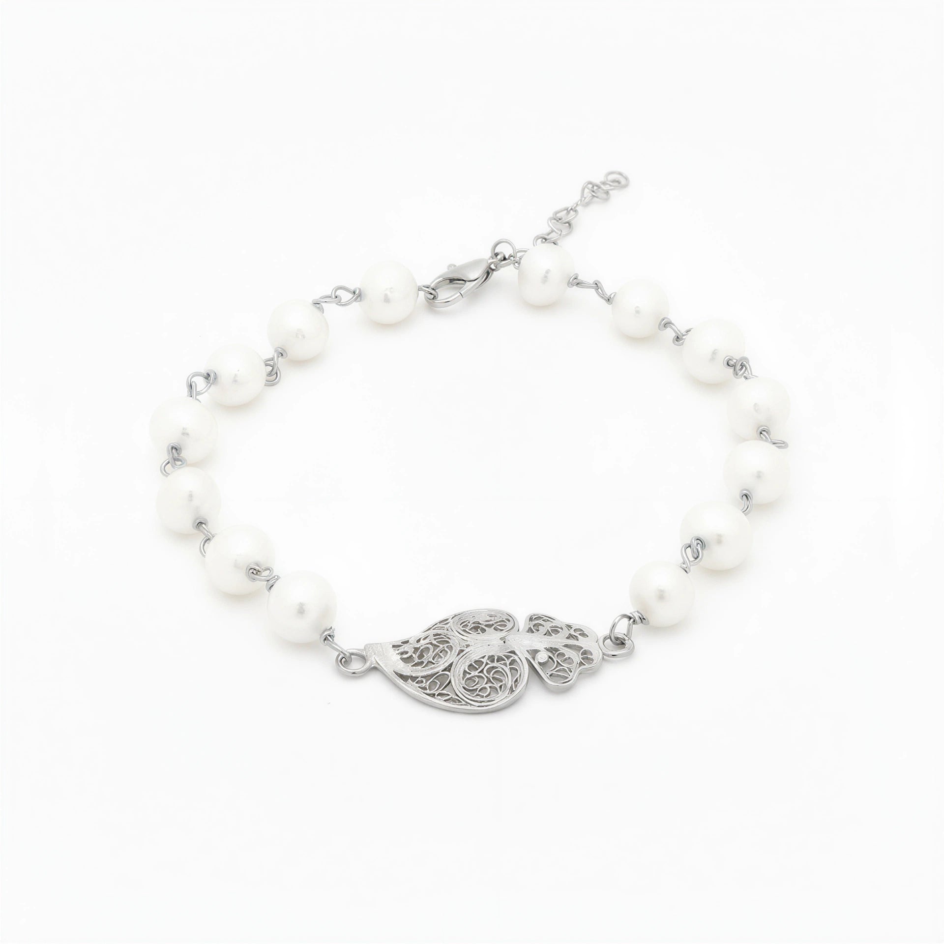 Heart of Viana Pearl Bracelet [Silver]