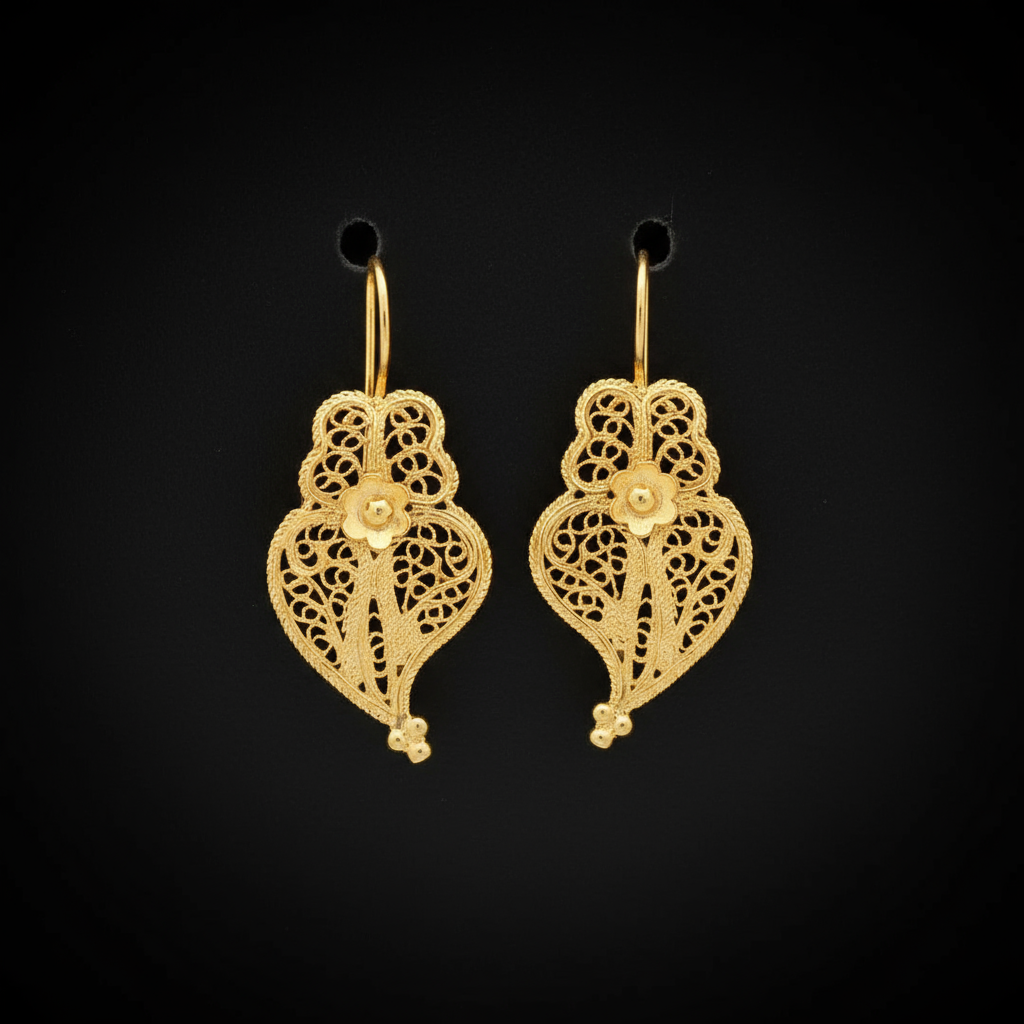 Heart of Viana Pendant Earrings M [19.2Kt. Gold]