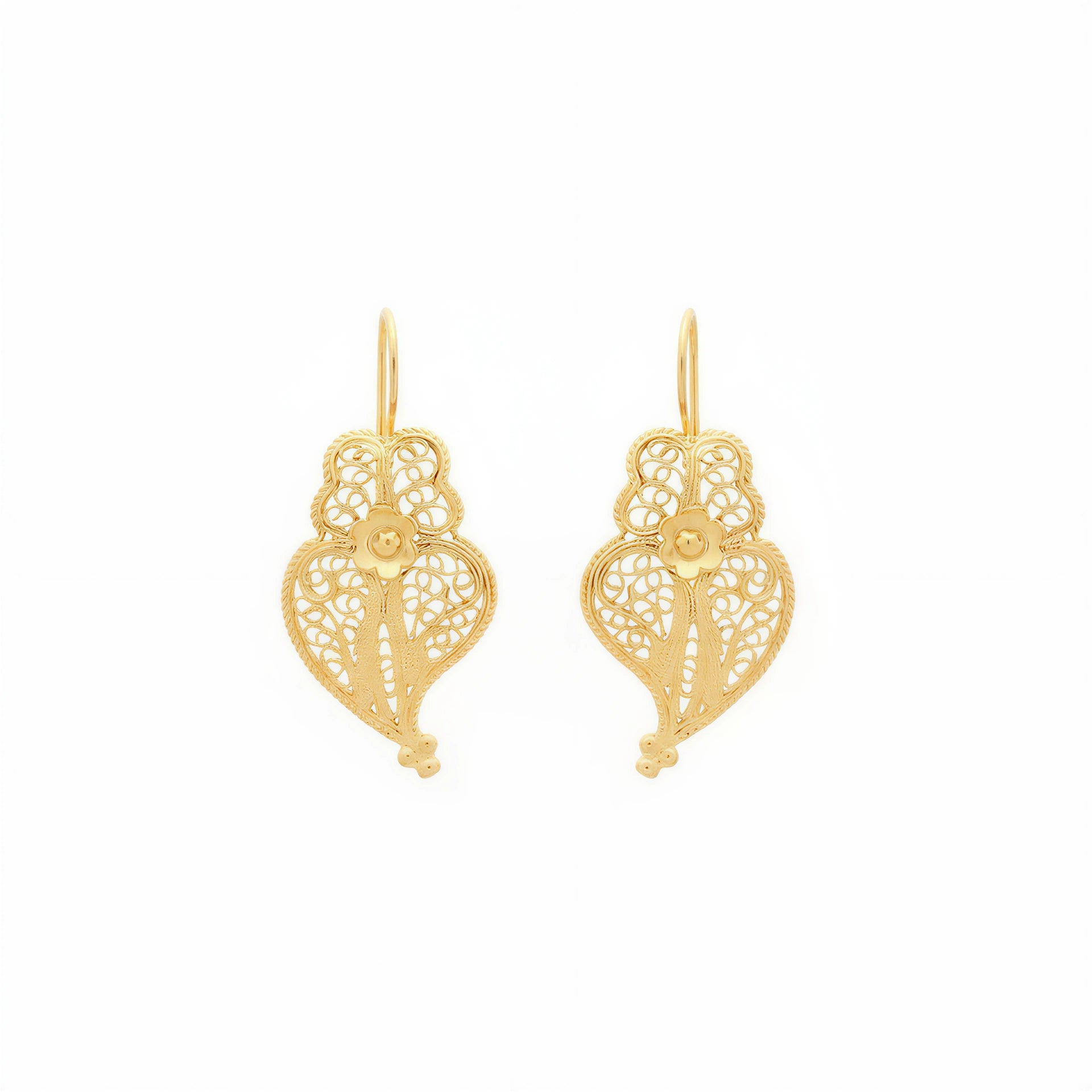 Heart of Viana Pendant Earrings M [Gold Plated Silver]