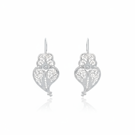 Heart of Viana Pendant Earrings [Silver]