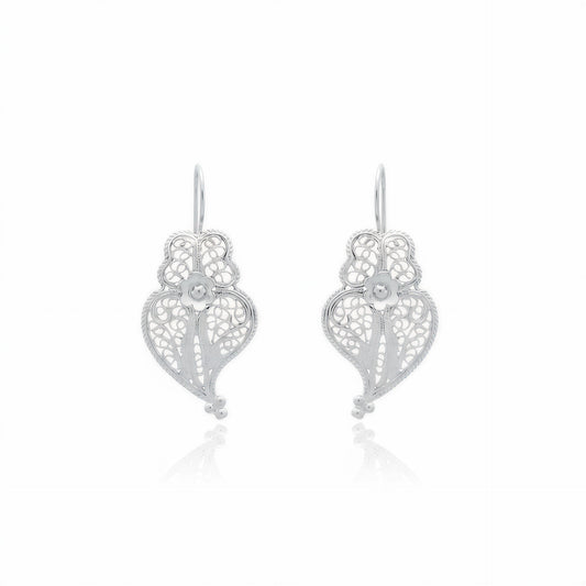 Heart of Viana Pendant Earrings [Silver]