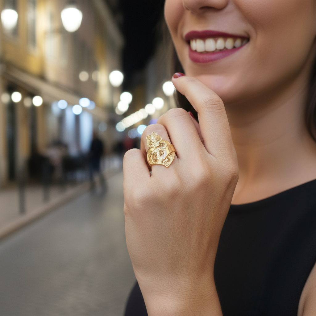 Heart of Viana Ring [19.2Kt. Gold]