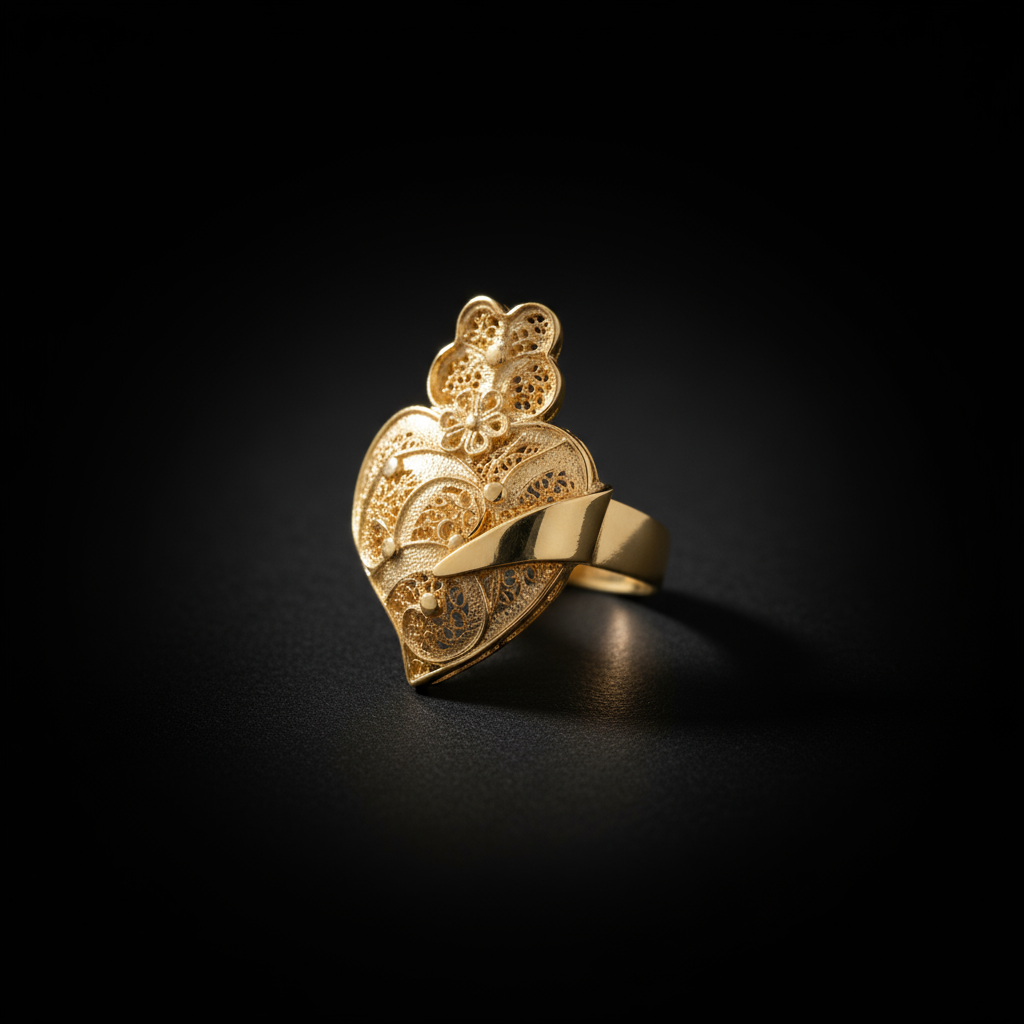 Heart of Viana Ring [19.2Kt. Gold]