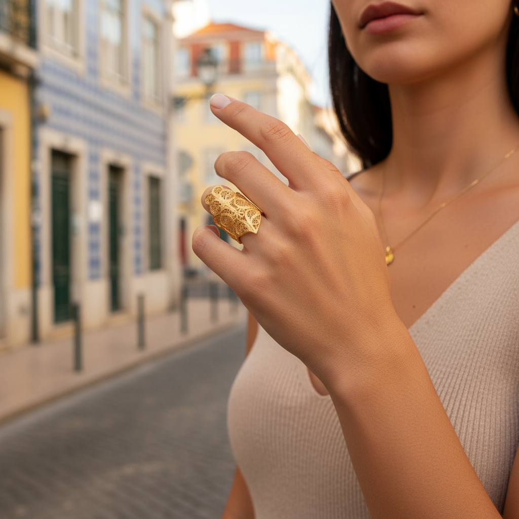 Heart of Viana Statement Ring [Gold Plated Silver]