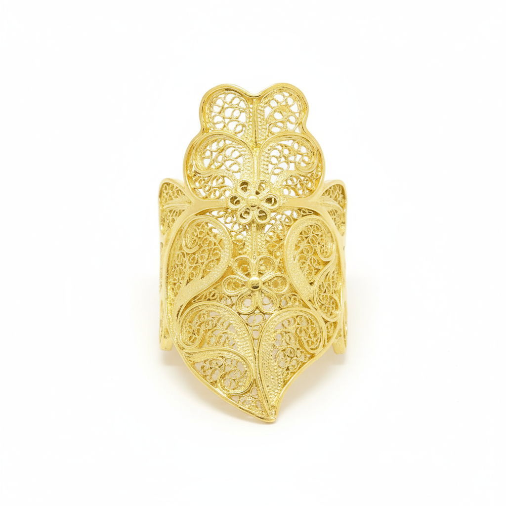Heart of Viana Statement Ring [Gold Plated Silver]