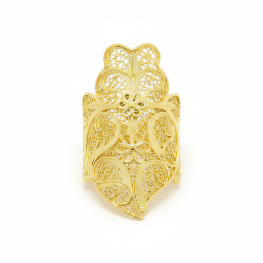 Heart of Viana Statement Ring [Gold Plated Silver]