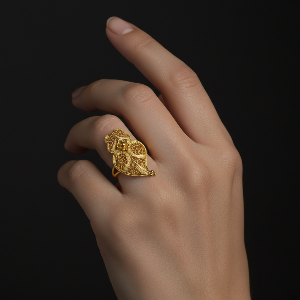 Heart of Viana Traditional Ring [19.2Kt. Gold]