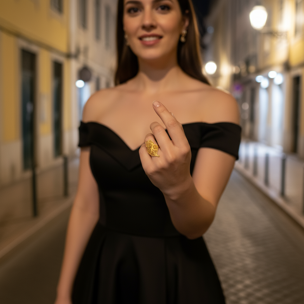 Heart of Viana Traditional Ring [19.2Kt. Gold]