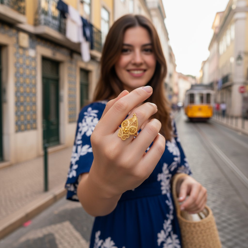 Heart of Viana Traditional Ring [Gold Plated Silver]