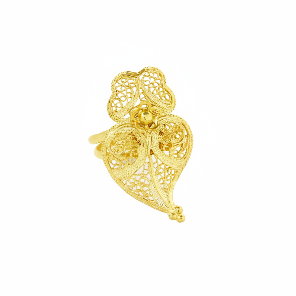 Heart of Viana Traditional Ring [Gold Plated Silver]