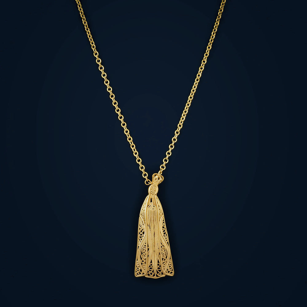 Our Lady of Fatima Filigree Necklace