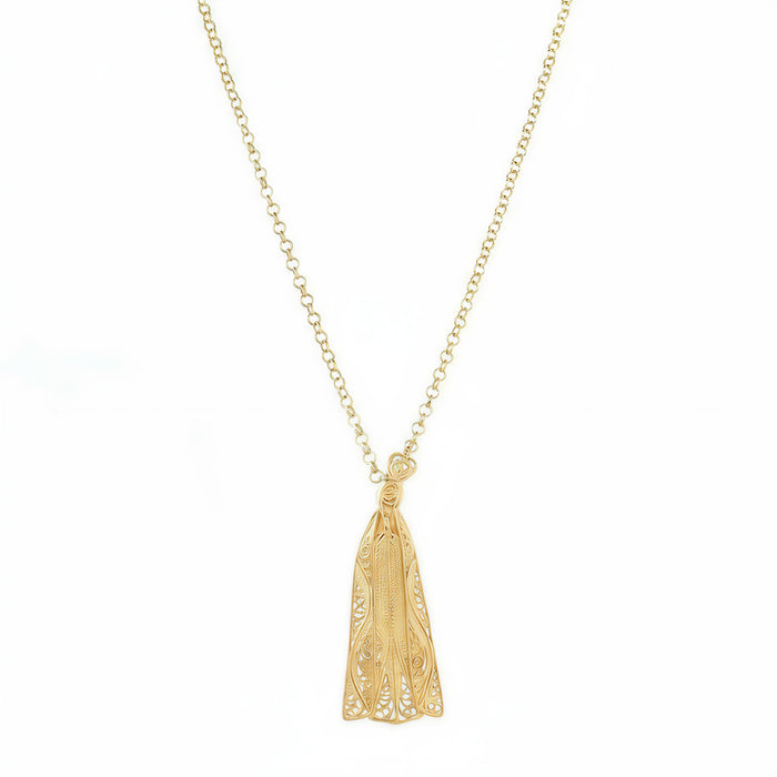 Our Lady of Fatima Filigree Necklace