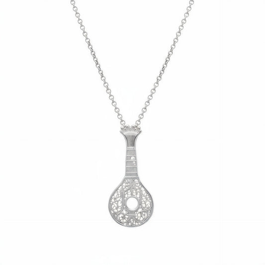 Portuguese Guitar Necklace [Silver]
