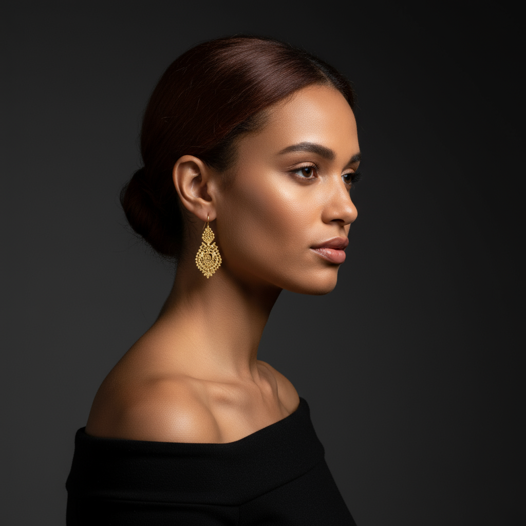 Queen Earrings [19.2Kt. Gold]