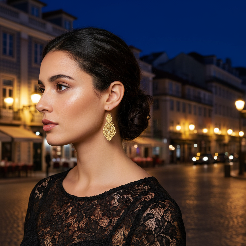 Queen Earrings [19.2Kt. Gold]