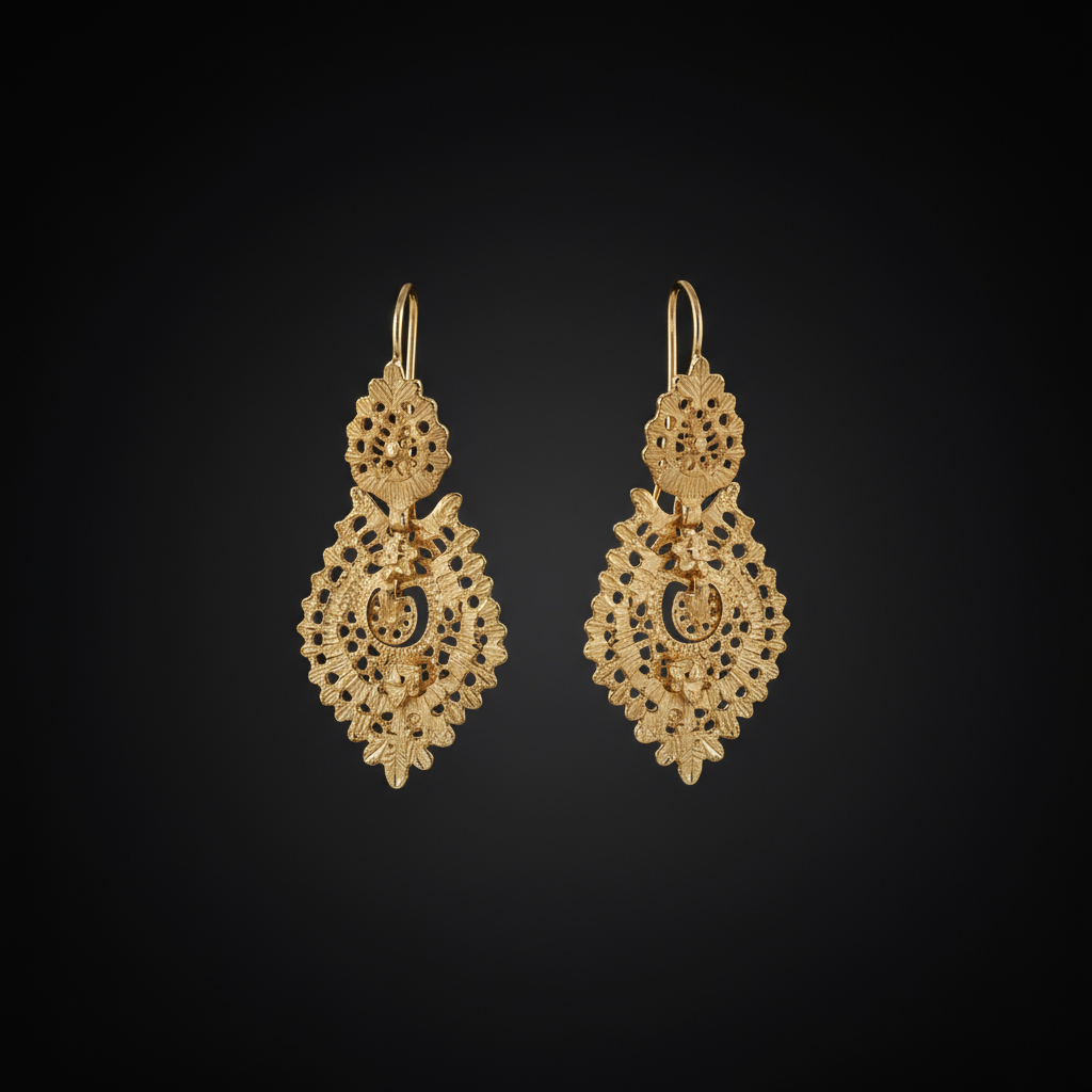 Queen Earrings [19.2Kt. Gold]
