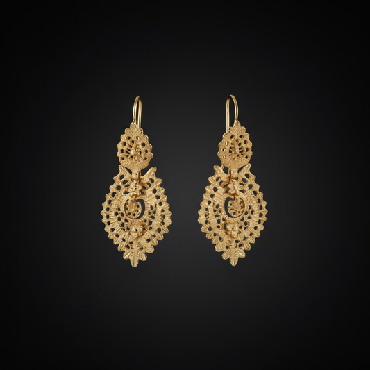 Queen Earrings [19.2Kt. Gold]