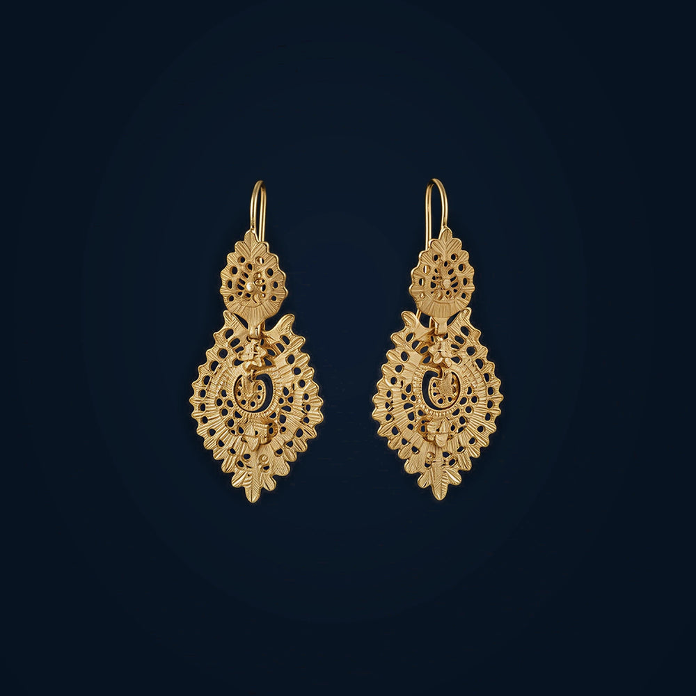 Brincos Rainha [Ouro 19,2Kt]