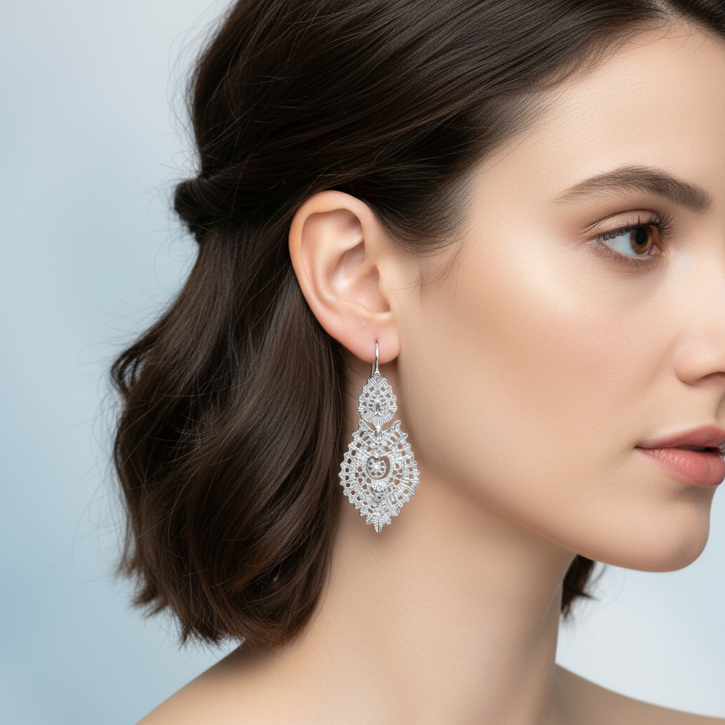 Queen Earrings [Silver]