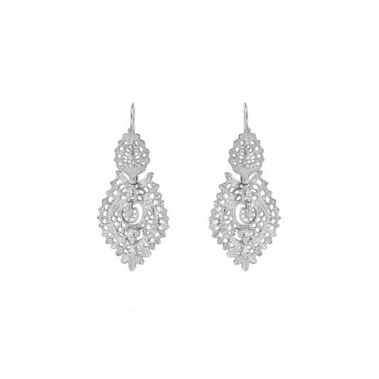 Queen Earrings [Silver]