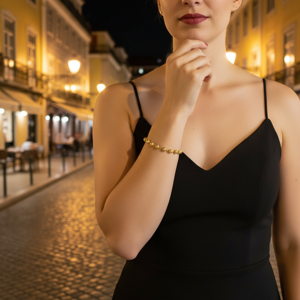 Viana Bead Bracelet [19.2Kt. Gold]