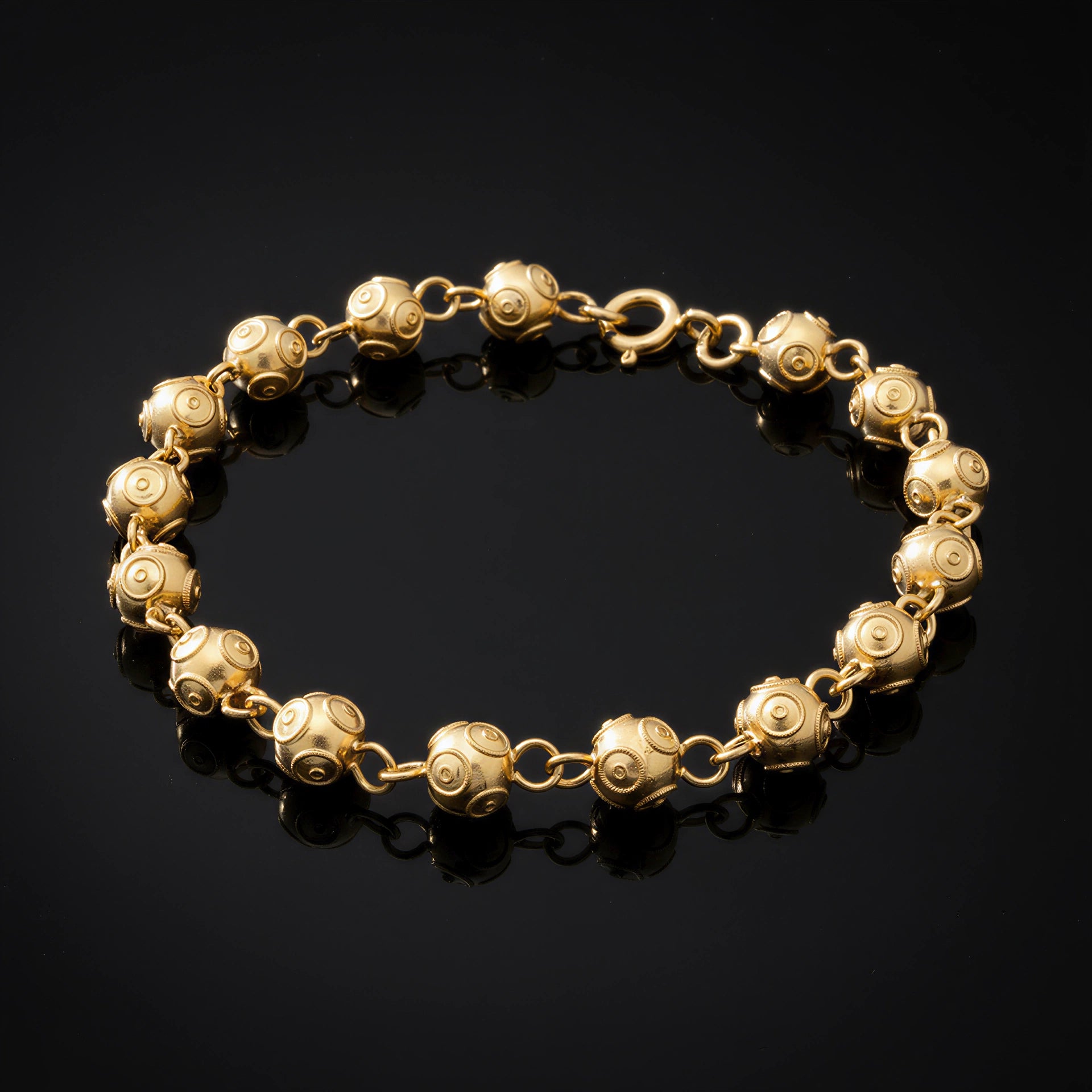 Viana Bead Bracelet [19.2Kt. Gold]