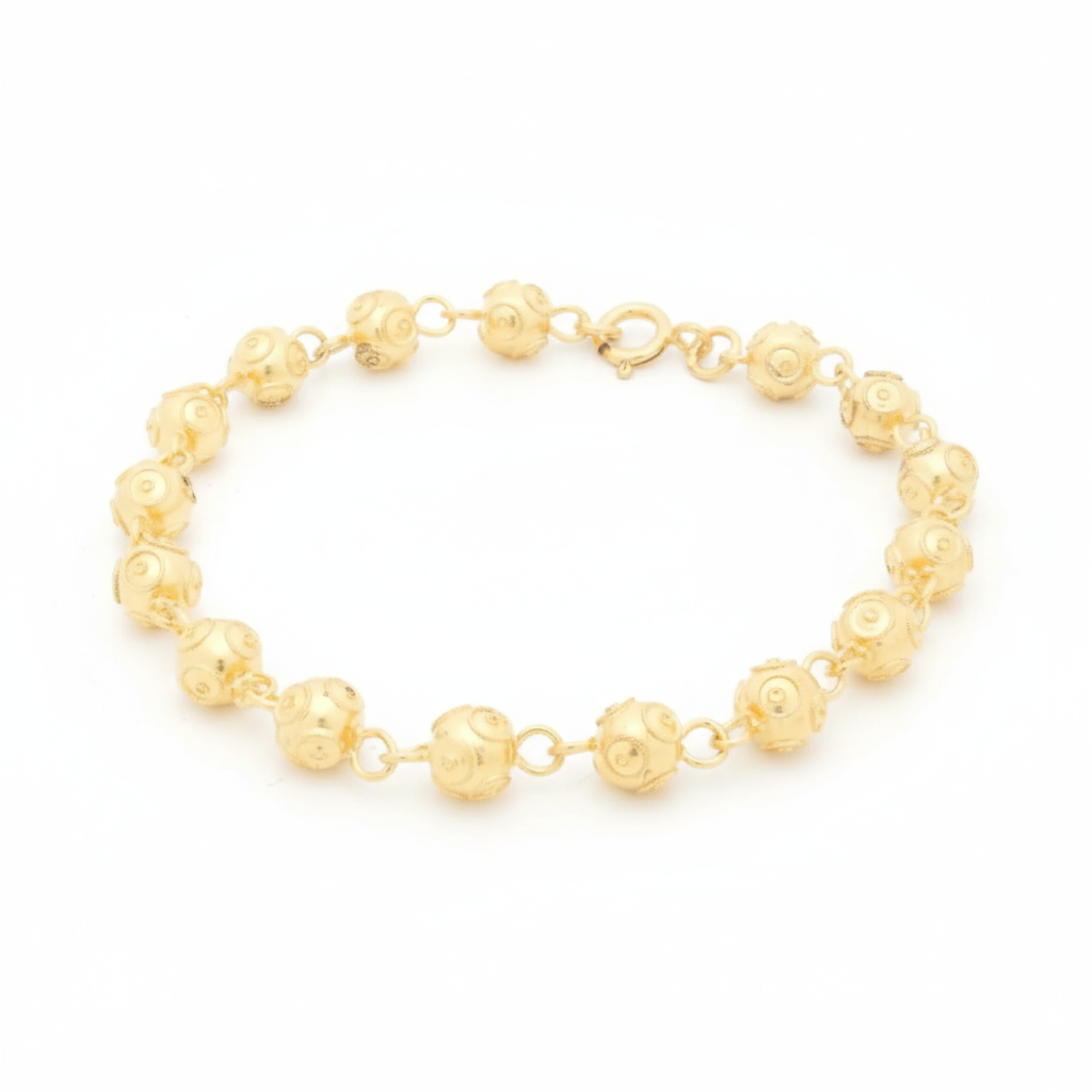 Viana Bead Bracelet [Gold Plated Silver]