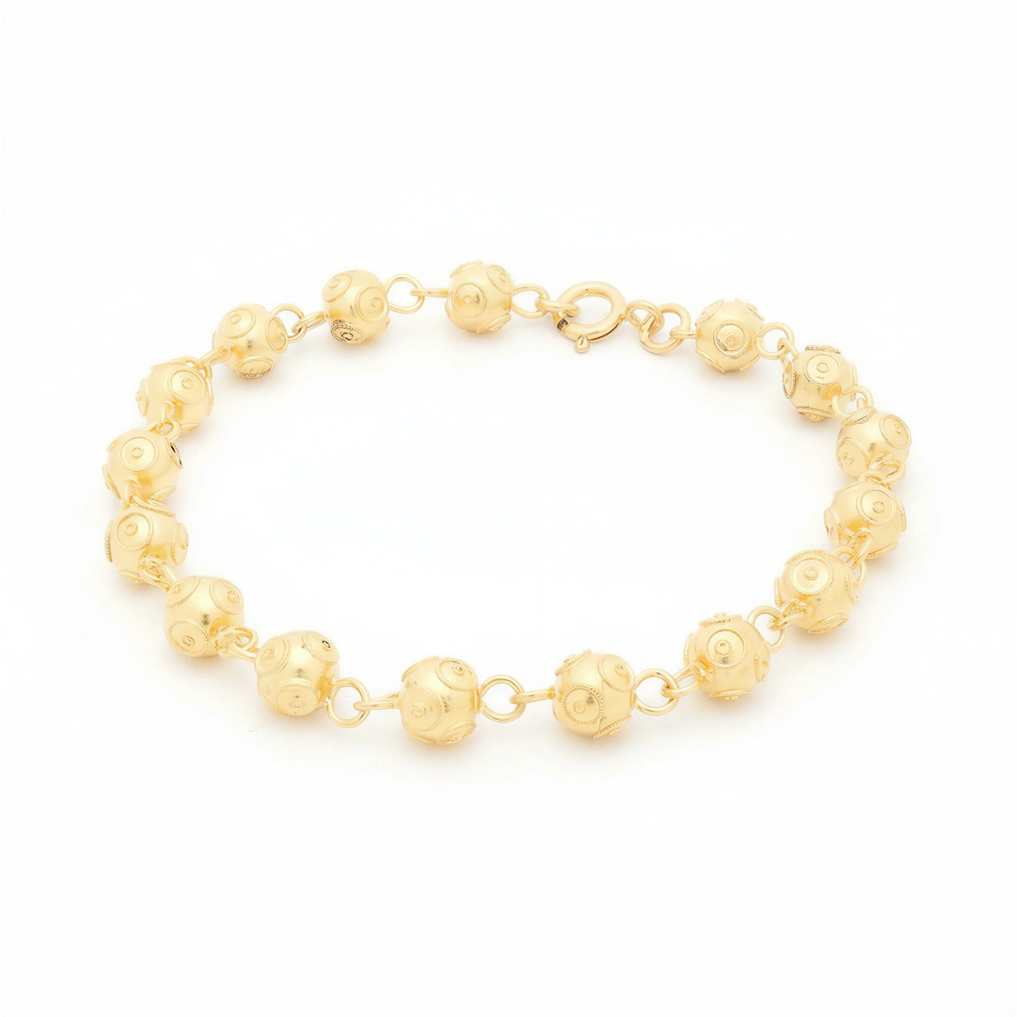 Viana Bead Bracelet [Gold Plated Silver]