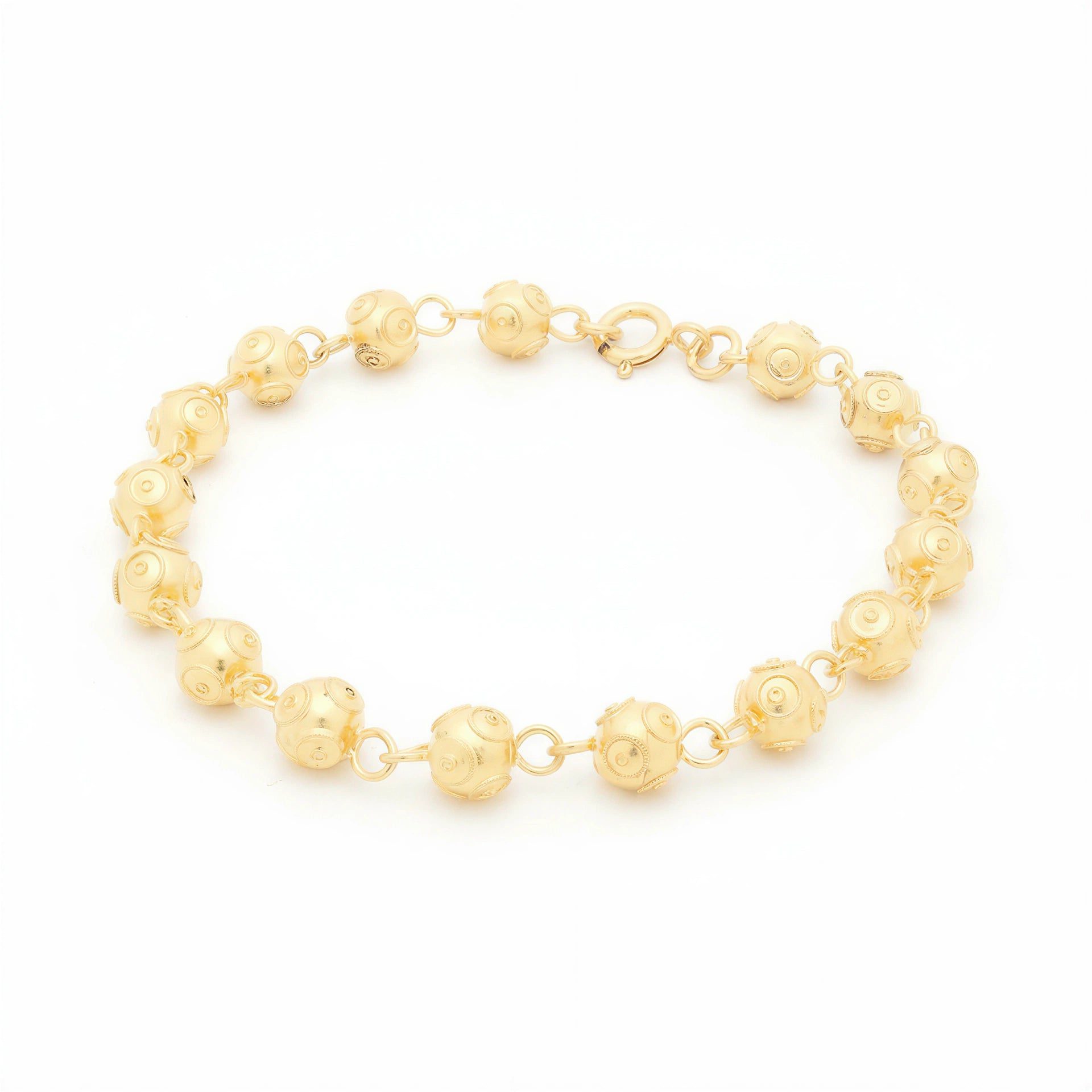 Viana Bead Bracelet [Gold Plated Silver]