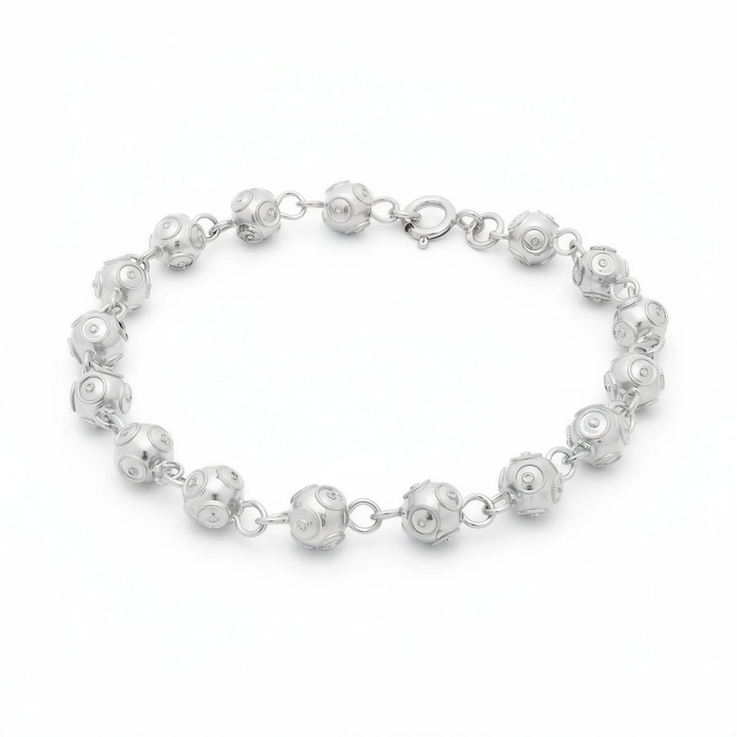 Viana Bead Bracelet [Silver]
