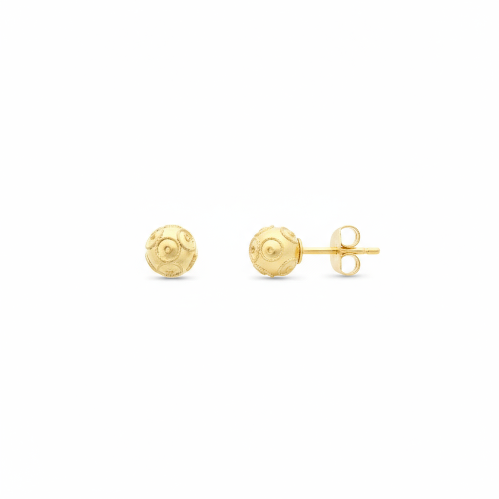Viana Bead Earrings [Gold Plated Silver]