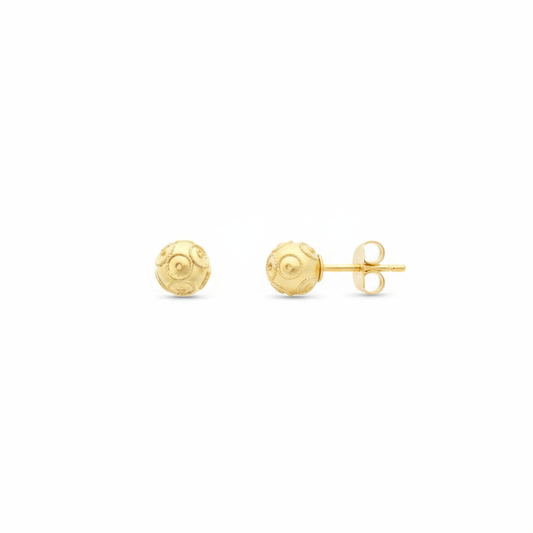 Viana Bead Earrings [Gold Plated Silver]