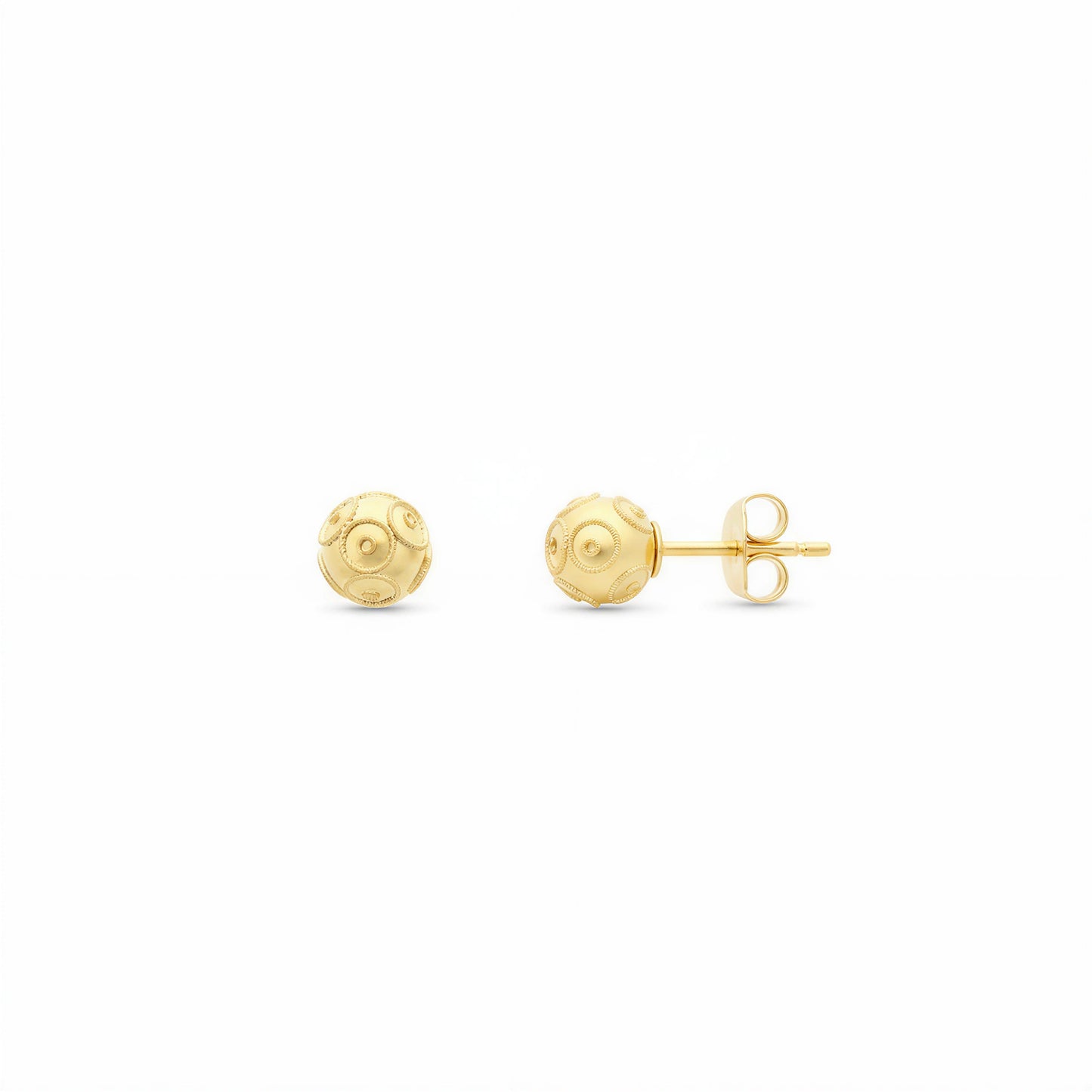 Viana Bead Earrings [Gold Plated Silver]