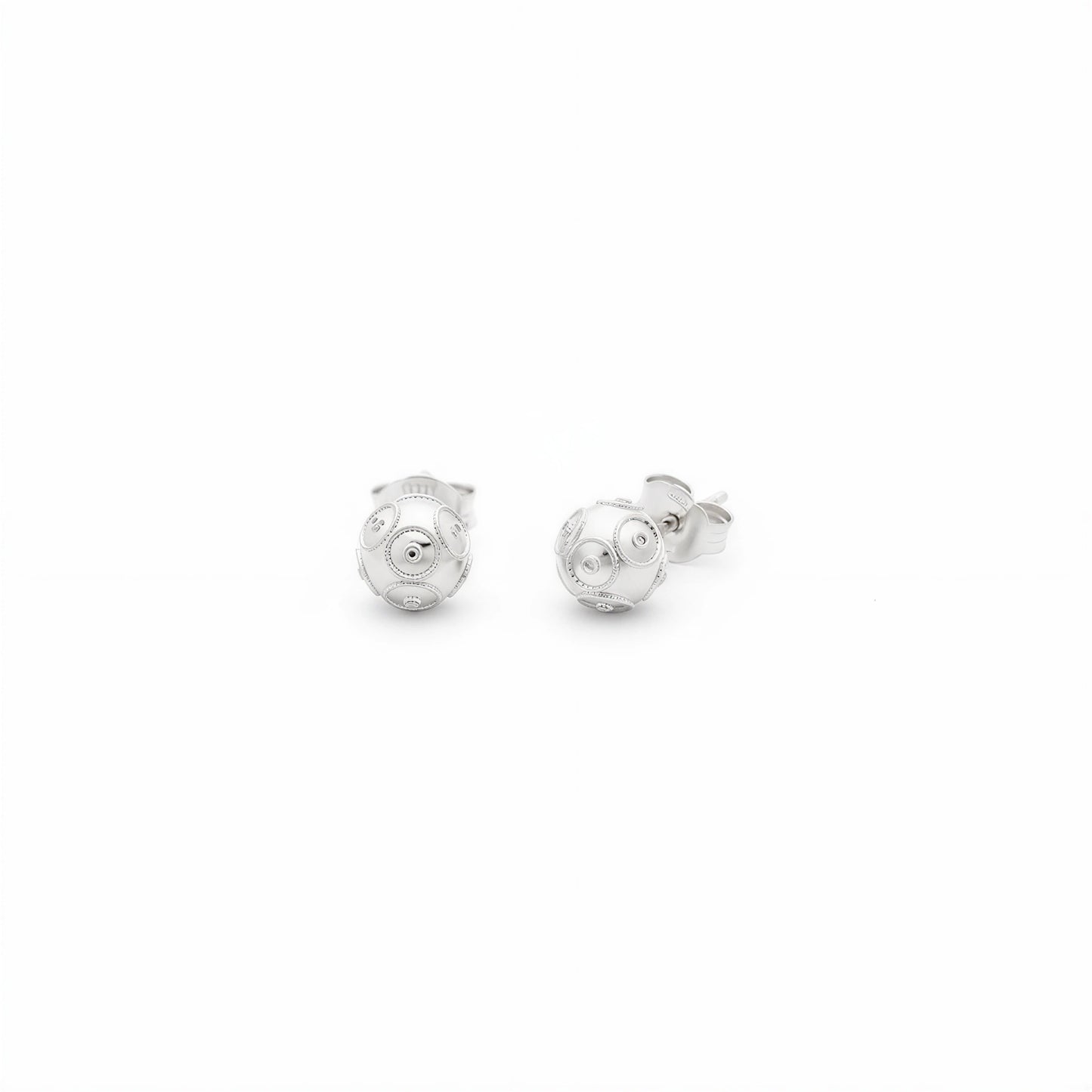 Viana Bead Earrings [Silver]