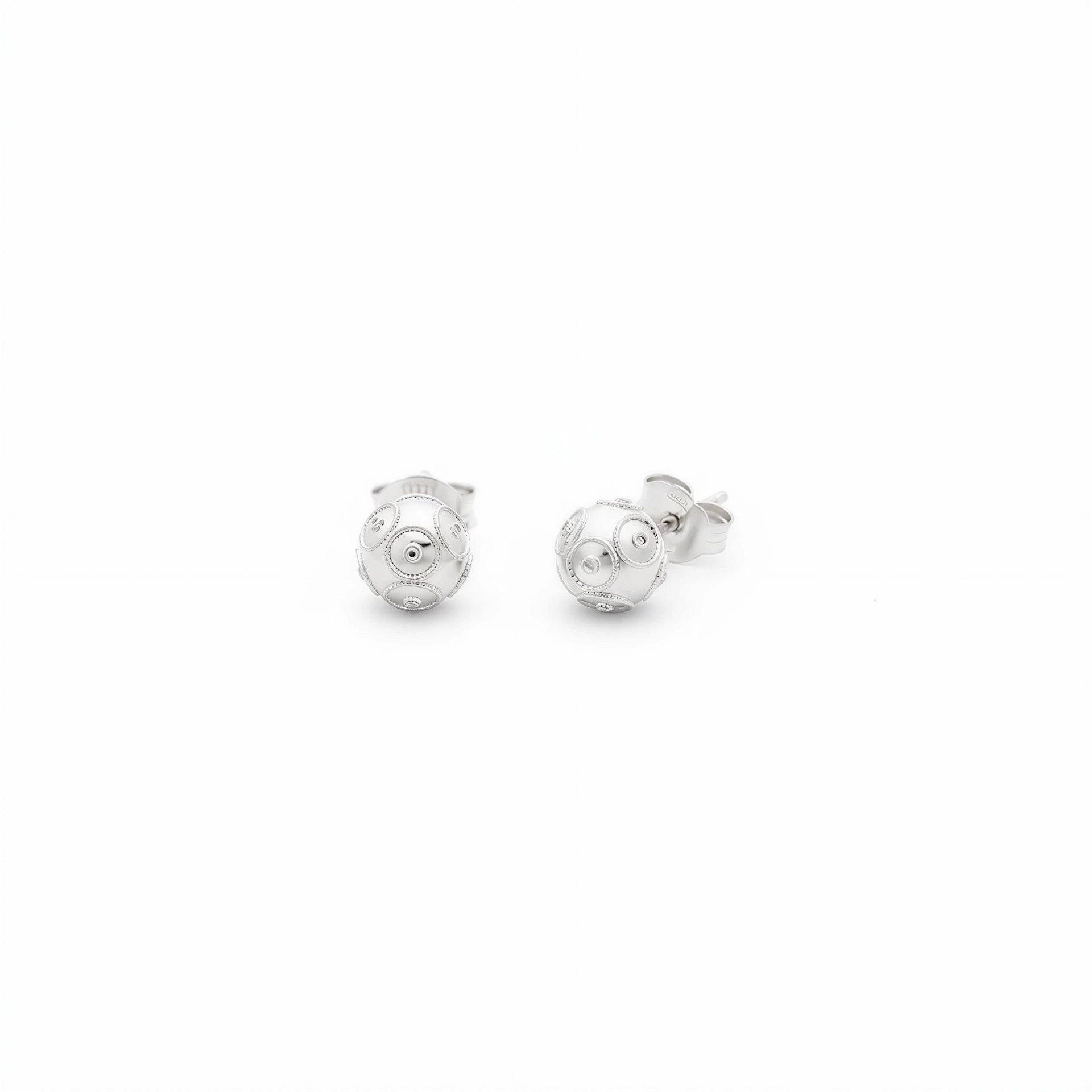 Viana Bead Earrings [Silver]