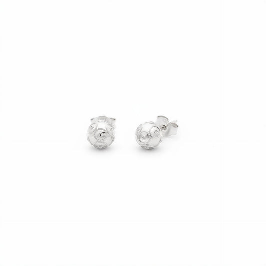 Viana Bead Earrings [Silver]