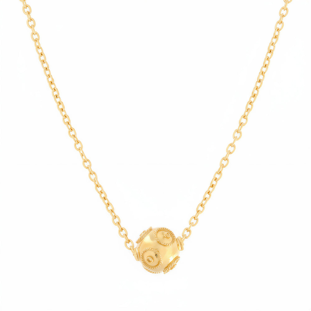 Viana Bead Solitaire Necklace